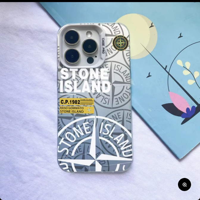 Coque Stone Island - Grey Pattern